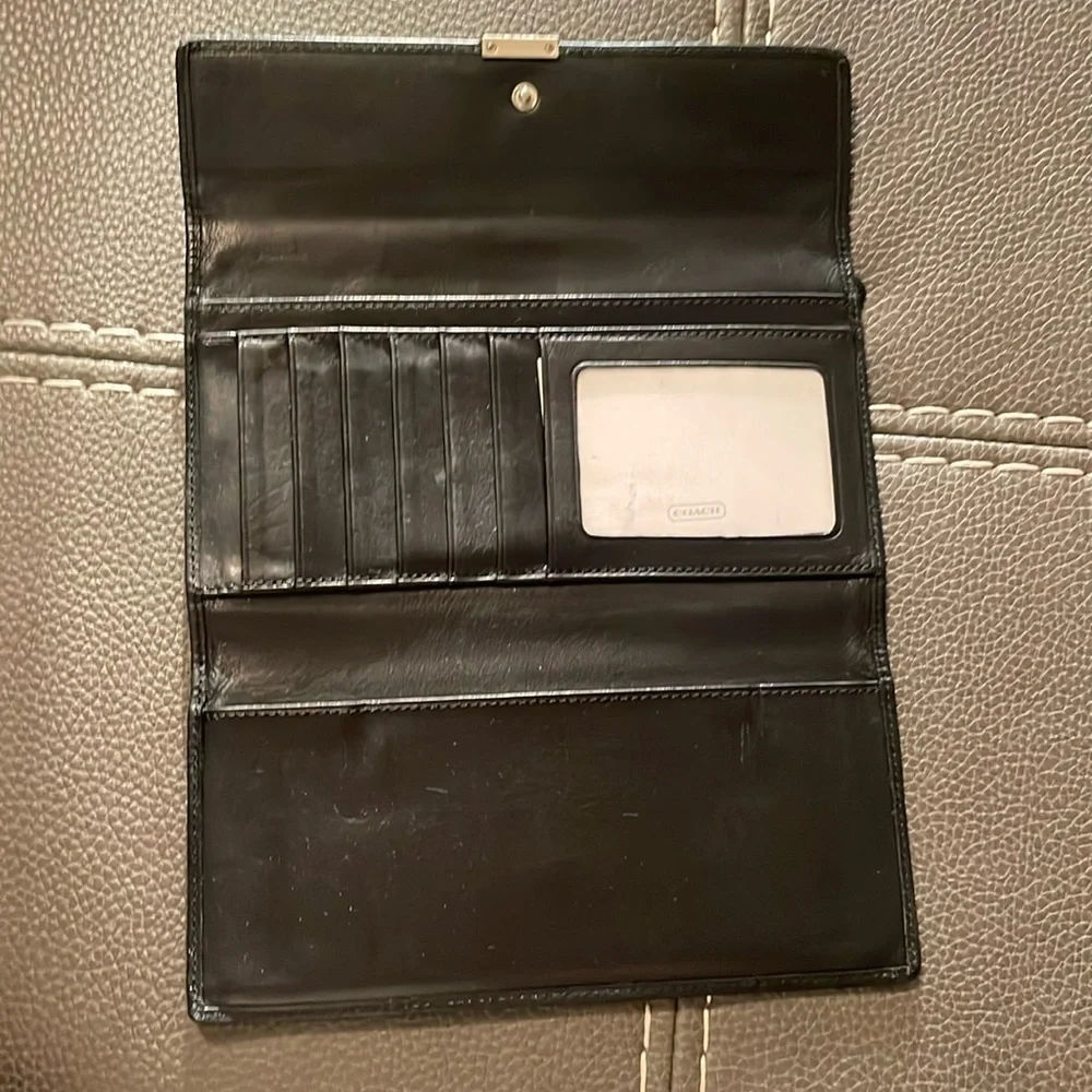 Coach wallet, black fair used condition